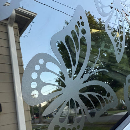 Butterflies Vinyl Decal: Rear Quarter Window, Car Sticker, Full Coverage